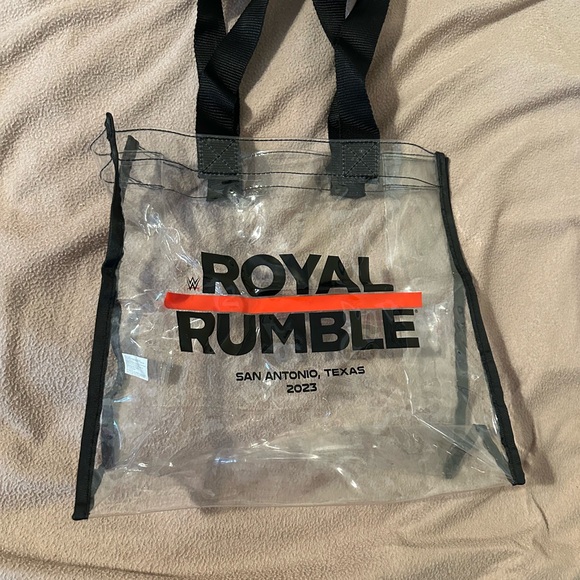 WWE Clear Tote Bag with Black Accents - Picture 4 of 9